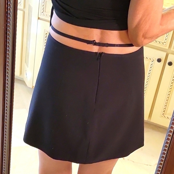 ZARA Black A-line Strappy Mini Skirt, XS - Picture 13 of 16